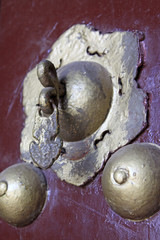 circle in the iron door