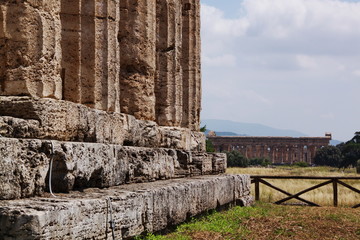 Ancient greek temple in Paestum, Italy