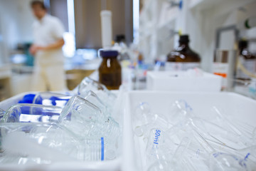 chemistry lab (shallow DOF)