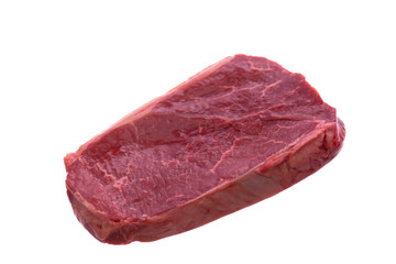 Rumpsteak,freigestellt auf weiss