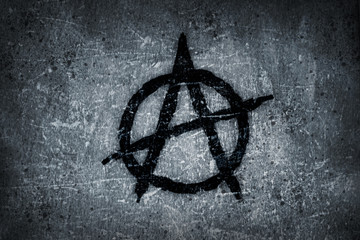 anarchy symbol on wall - 35360265