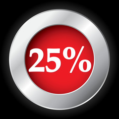 25 PERCENT ICON