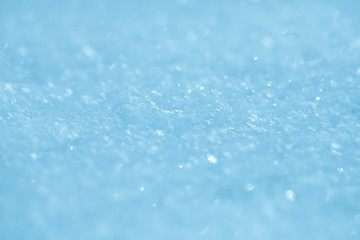 Obraz premium blue snow background, very tiny focus