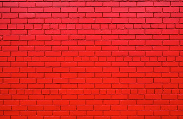 Obraz premium Red brick wall further back