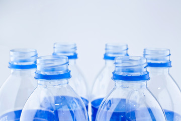 Naklejka premium Plastic water bottles