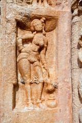 ancient stone carvings in jetavanarama dagoba, sri lanka