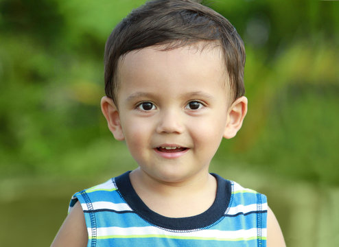 portrait of cute little boy