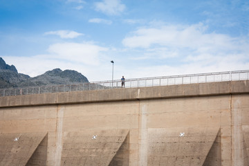 Man on the dam