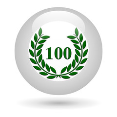 Icône lauriers verts 100 ans