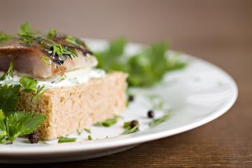 Sandwich with herring