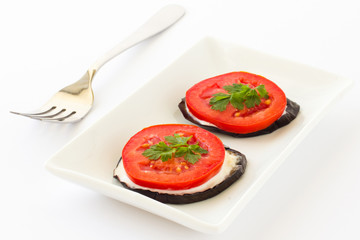 Cooked eggplant