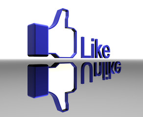 Obraz premium like or unlike 2