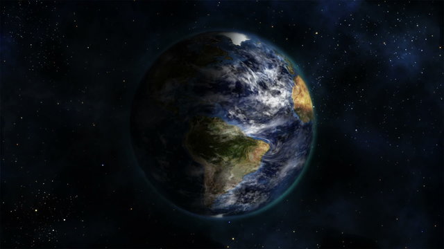 Shaded Earth image of NASA