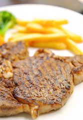 Juicy steak