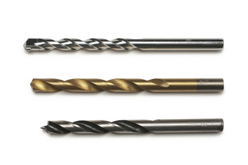 Three drill bits