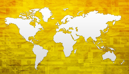 planisphère - carte du globe - continents et pays du monde