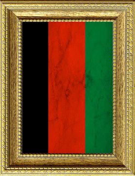 Bandiera dell'Afghanistan incorniciata