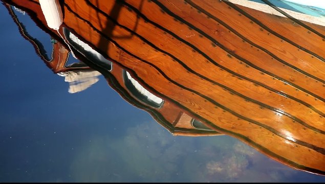 reflection of boat on water surface, Verdesende, Norway