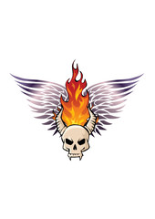 Obraz premium Biker skull