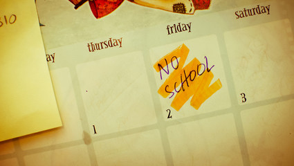 No School on Friday