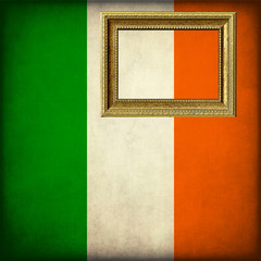 Bandiera dell'Irlanda con cornice personalizzabile