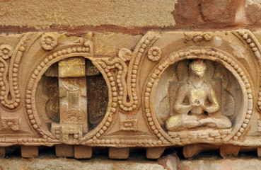 Beautiful sculpture carvings on sandstone