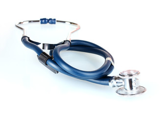 stethoscope isolated on white