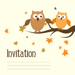 Template greeting card, vector