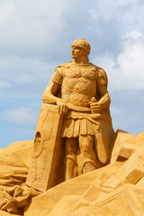 Fototapeta premium festival statue di sabbia, Sondervig,Danimarca