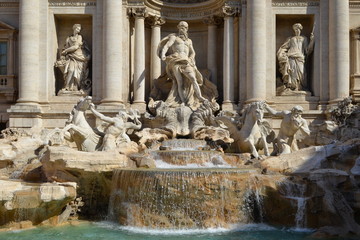Fountain di Trevi - most famous Rome's fountains