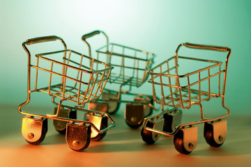 Miniature Shopping Trolleys