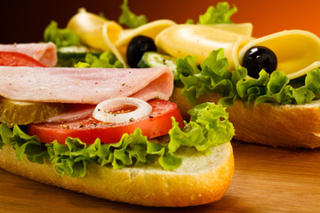 Long sandwiches