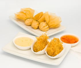 fried food in  Dim Sum restaurant
