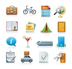travel icon set