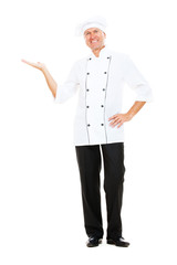 chef holding something on his palm