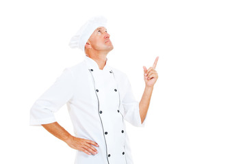chef pointing up