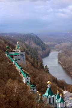 view of orthodox cloister iv Slavyanogorsk