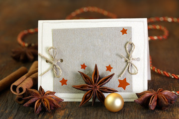 Weihnachtskarte für eigenen Text