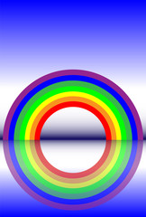 Rainbow reflections