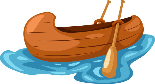 Premium Vector  Canoe race editable cartoon style sticker vector