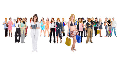 Obraz premium Standing Groups Diversity