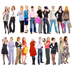 Obraz premium Portrait People Isolated