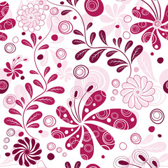 Fototapeta premium White and purple repeating wallpaper