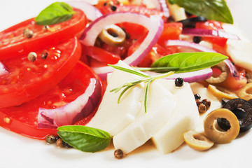 Italian caprese salad