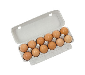 Dozen brown shelled organic eggs