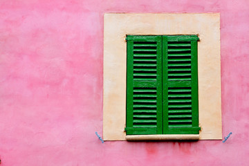 Majorca traditional wood windows mallorquina shutters
