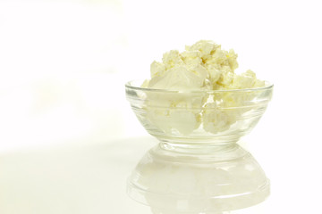 Quark in Glassch&uuml;ssel / Quark in glass bowl