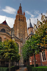 Fototapeta na wymiar Kościół Bruges