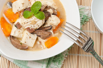 Tofu in miso sauce