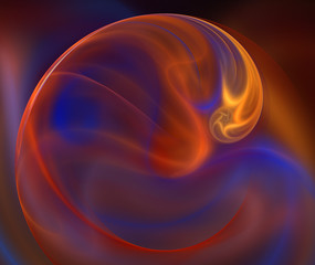 Abstract fantastic multicolor fractal image